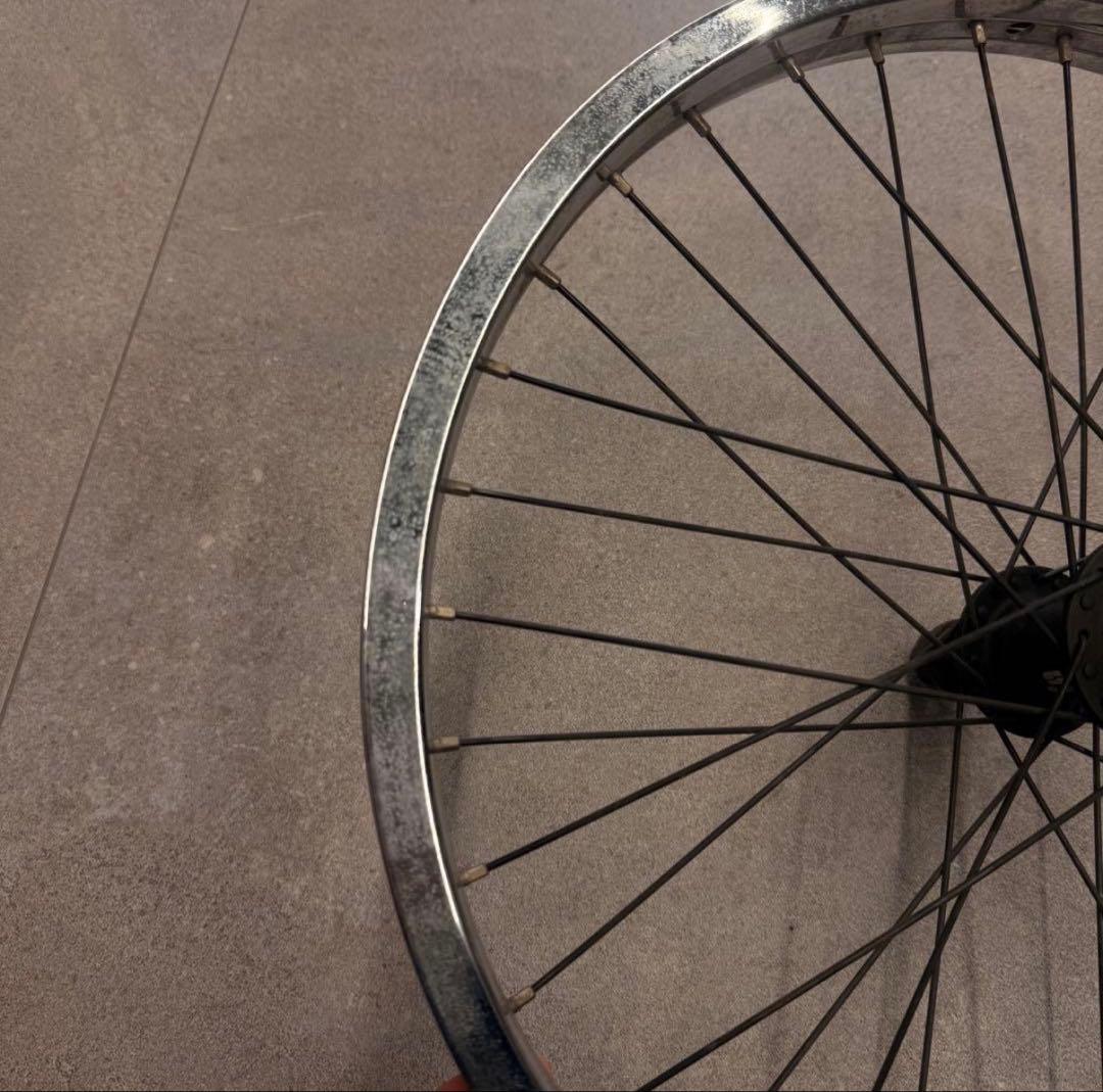 完組ホイール アルミ ホイール　20インチ　BMX用　リアホイール　シルバー