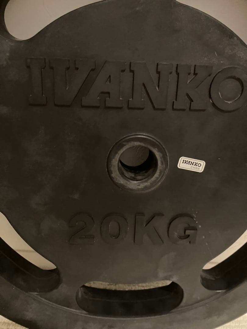 IVANKO ラバープレート 28mm用 20kg✕1枚 ②ペア