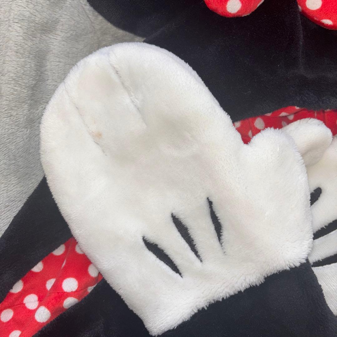 ディズニー　ミニーマウス　マフラーキャップ