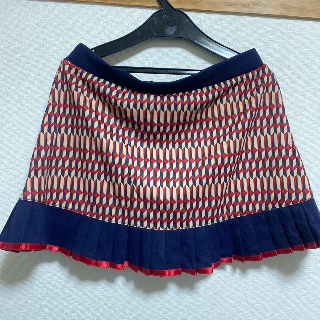 FILA テニス　上下セット　レディース　テニスウェア　XL M 赤　柄