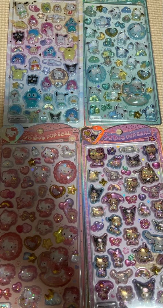 うるちゅるポップシール　サンリオキャラクターズ サンリオ　8種類　国内正規品