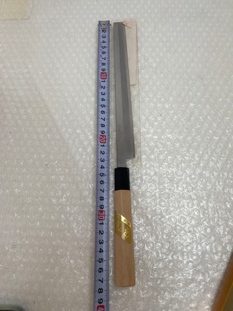 1.登録 忠房 蛸引包丁 240mm 和包丁 料理包丁 木柄 箱付