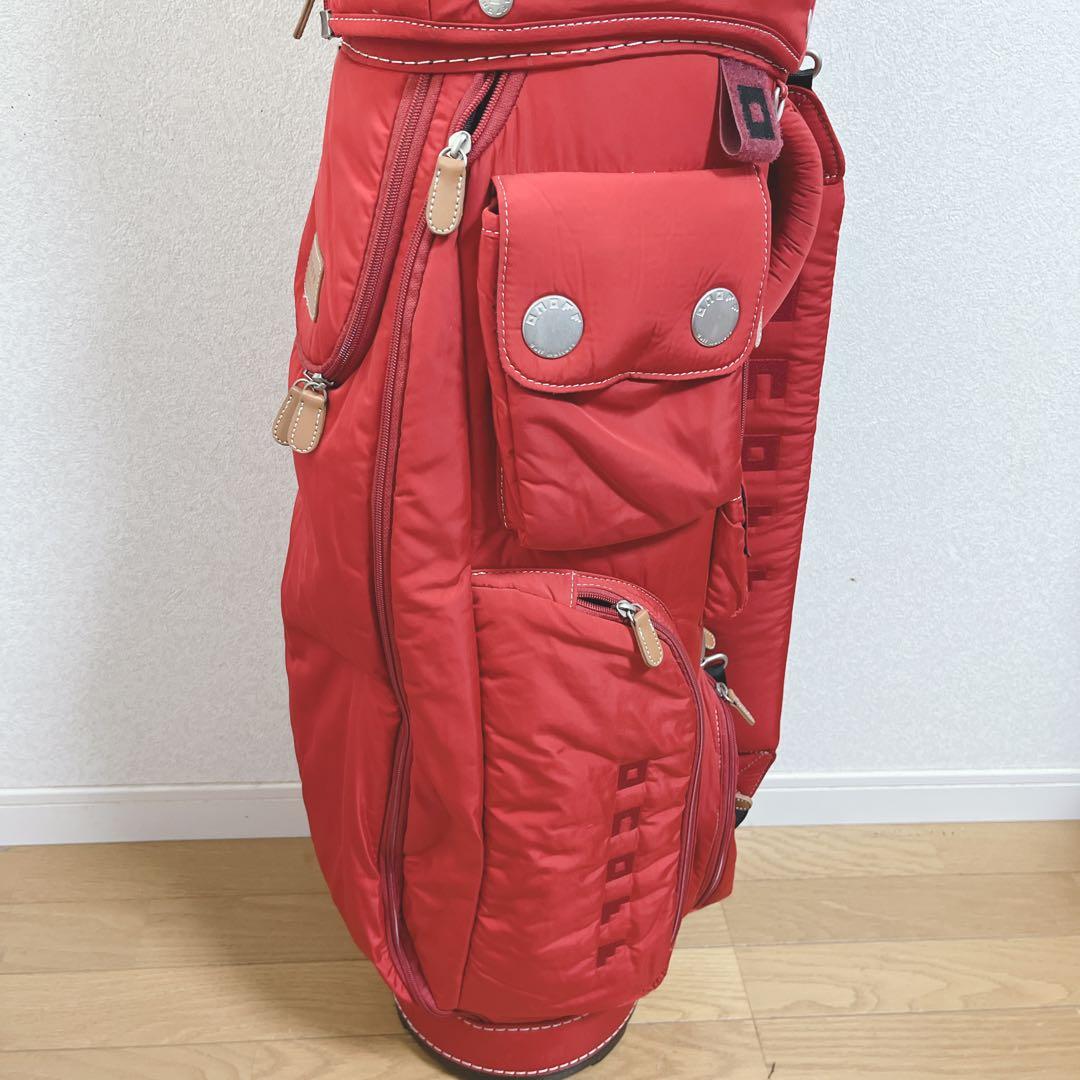 K115 美品！onoff オノフ キャディバッグ レッド