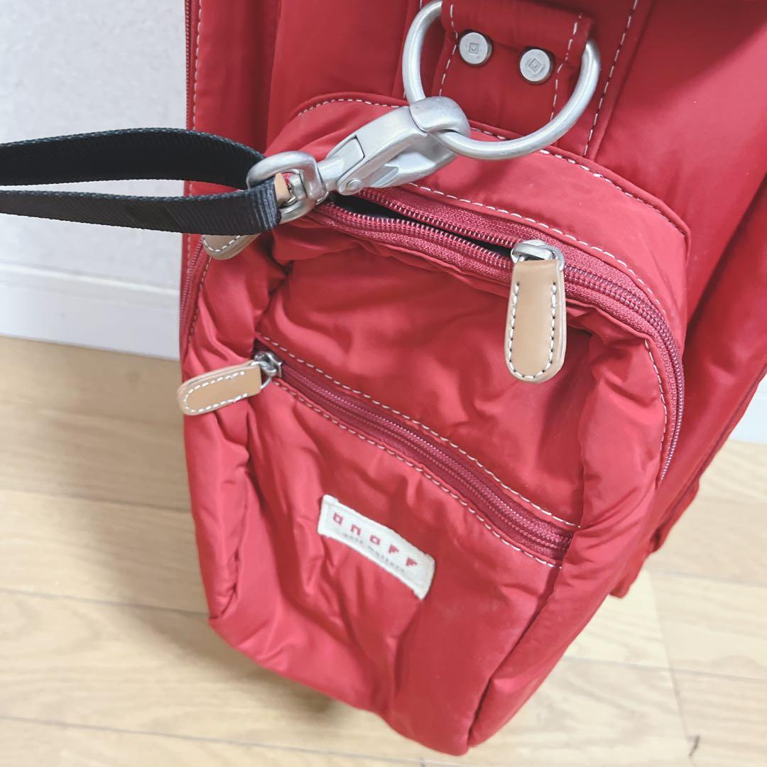 K115 美品！onoff オノフ キャディバッグ レッド