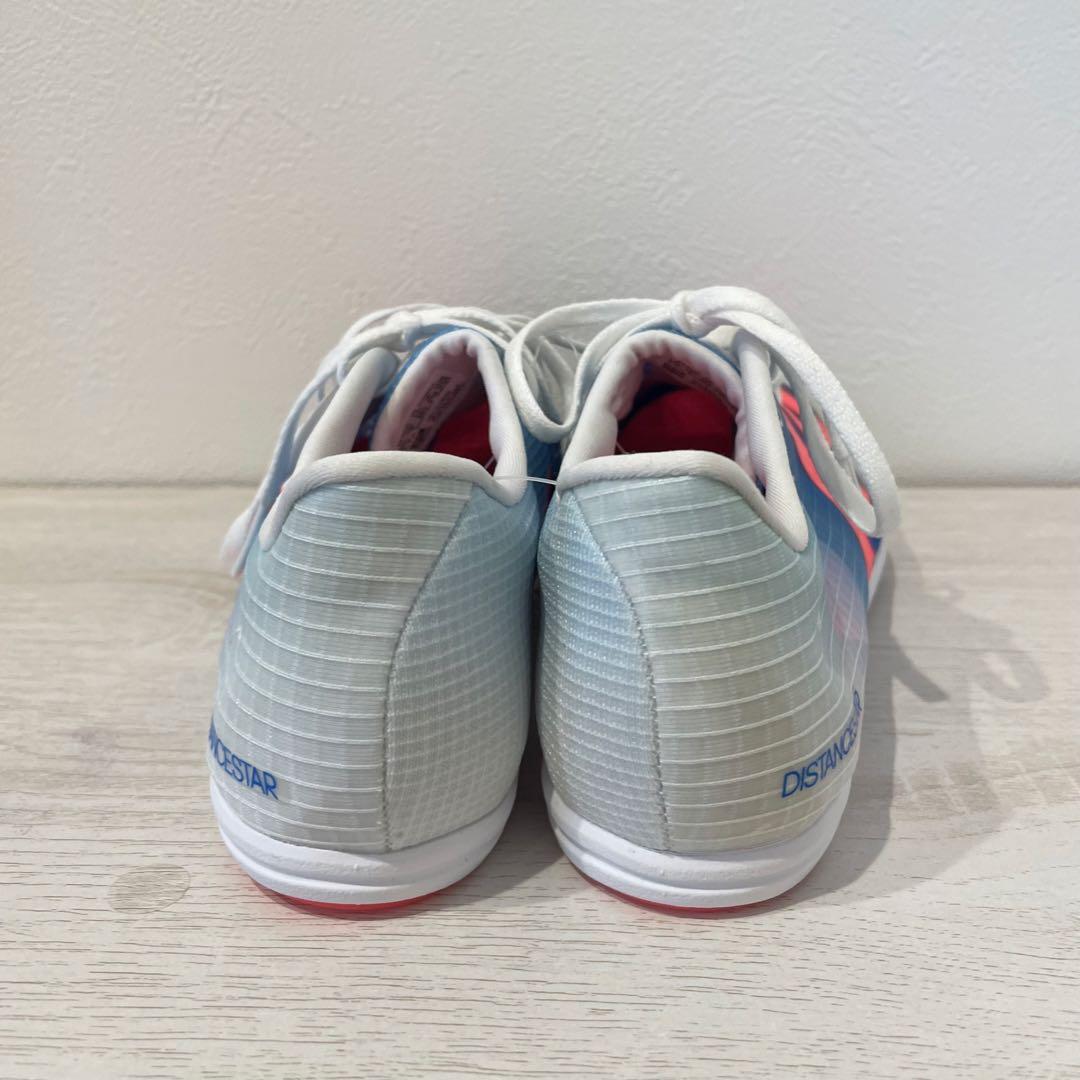 新品 adidas ディスタンススター 25.5cm 青 陸上スパイク 中長距離