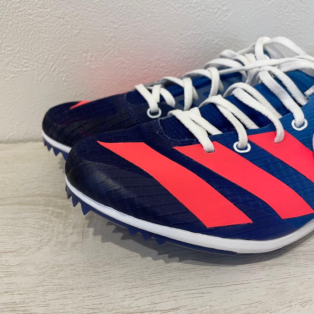 新品 adidas ディスタンススター 25.5cm 青 陸上スパイク 中長距離