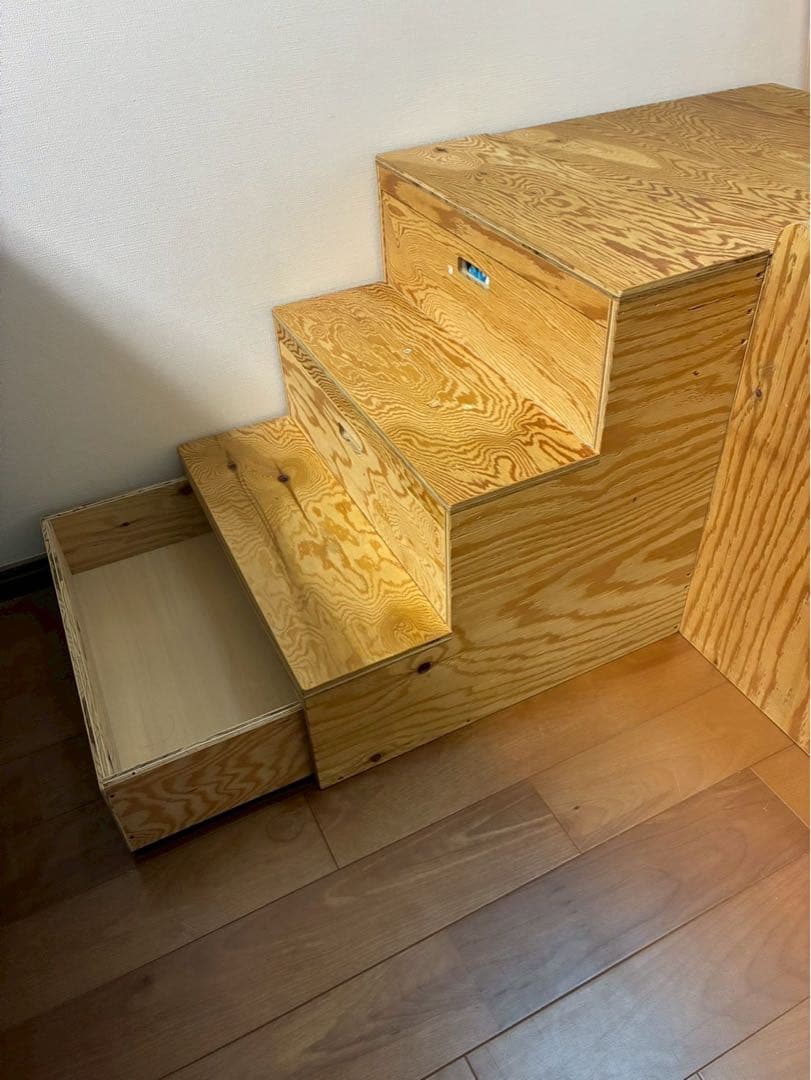 木製 滑り台 手作り 家具 木工 DIY 収納 引き出し 遊具