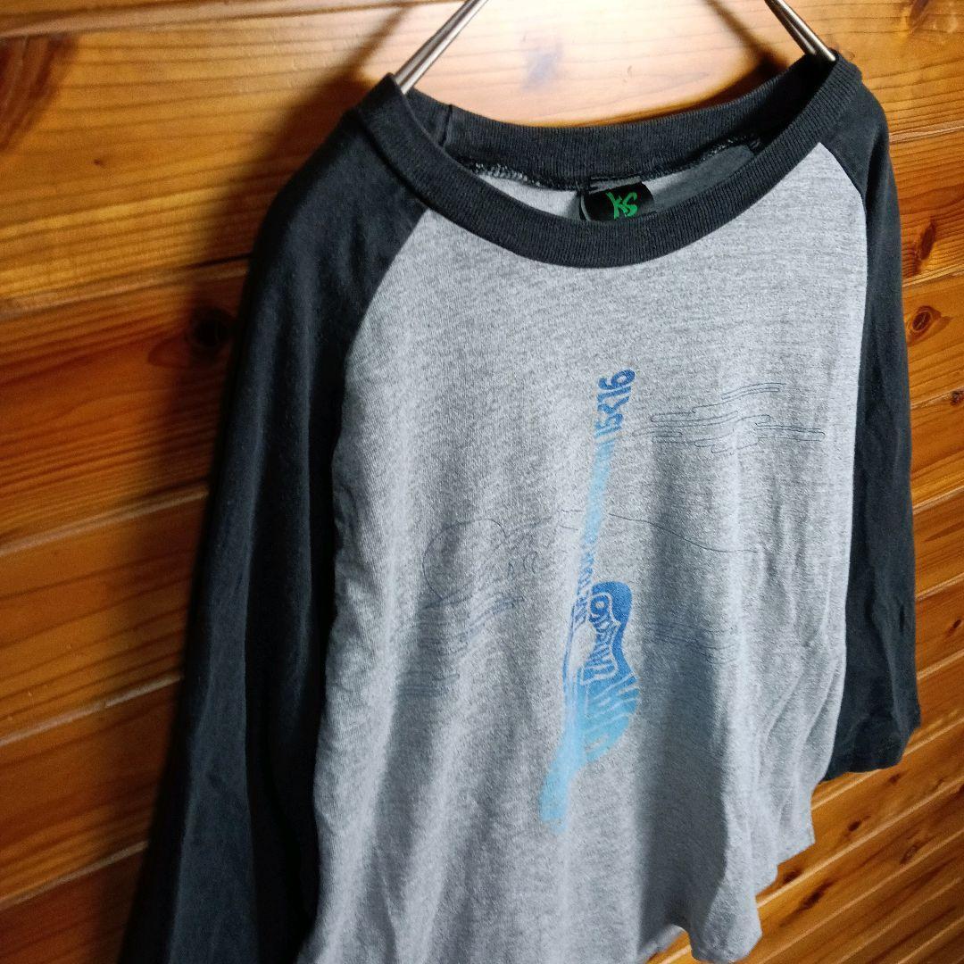 斉藤和義　ライブTシャツ　長袖Tシャツ　ロンT　長袖カットソー　ギター　M　古着