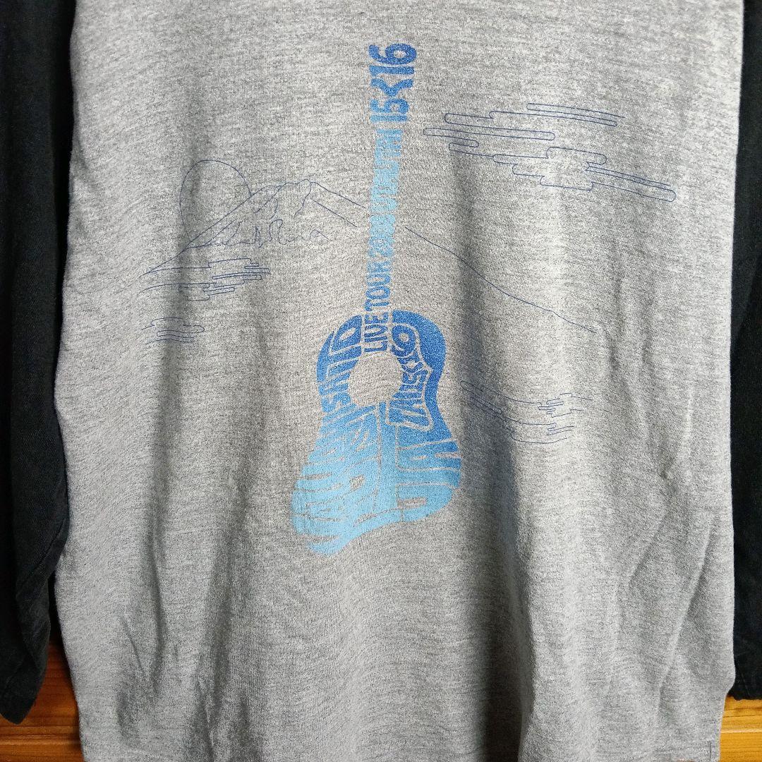 斉藤和義　ライブTシャツ　長袖Tシャツ　ロンT　長袖カットソー　ギター　M　古着