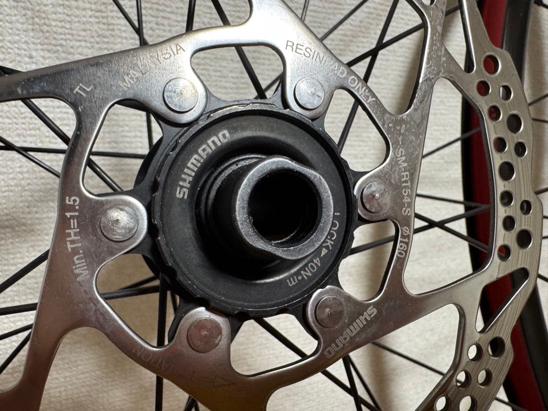 ロードバイク用 700C ディスクホイール 前後セット 【ローター付き】