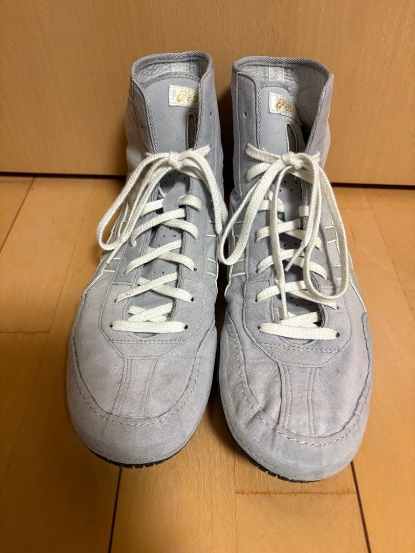 ASICS ボクシングシューズ グレー ハイカット
