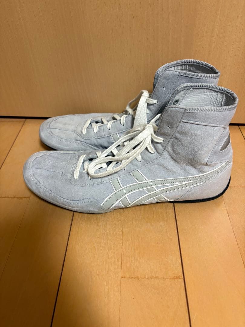 ASICS ボクシングシューズ グレー ハイカット
