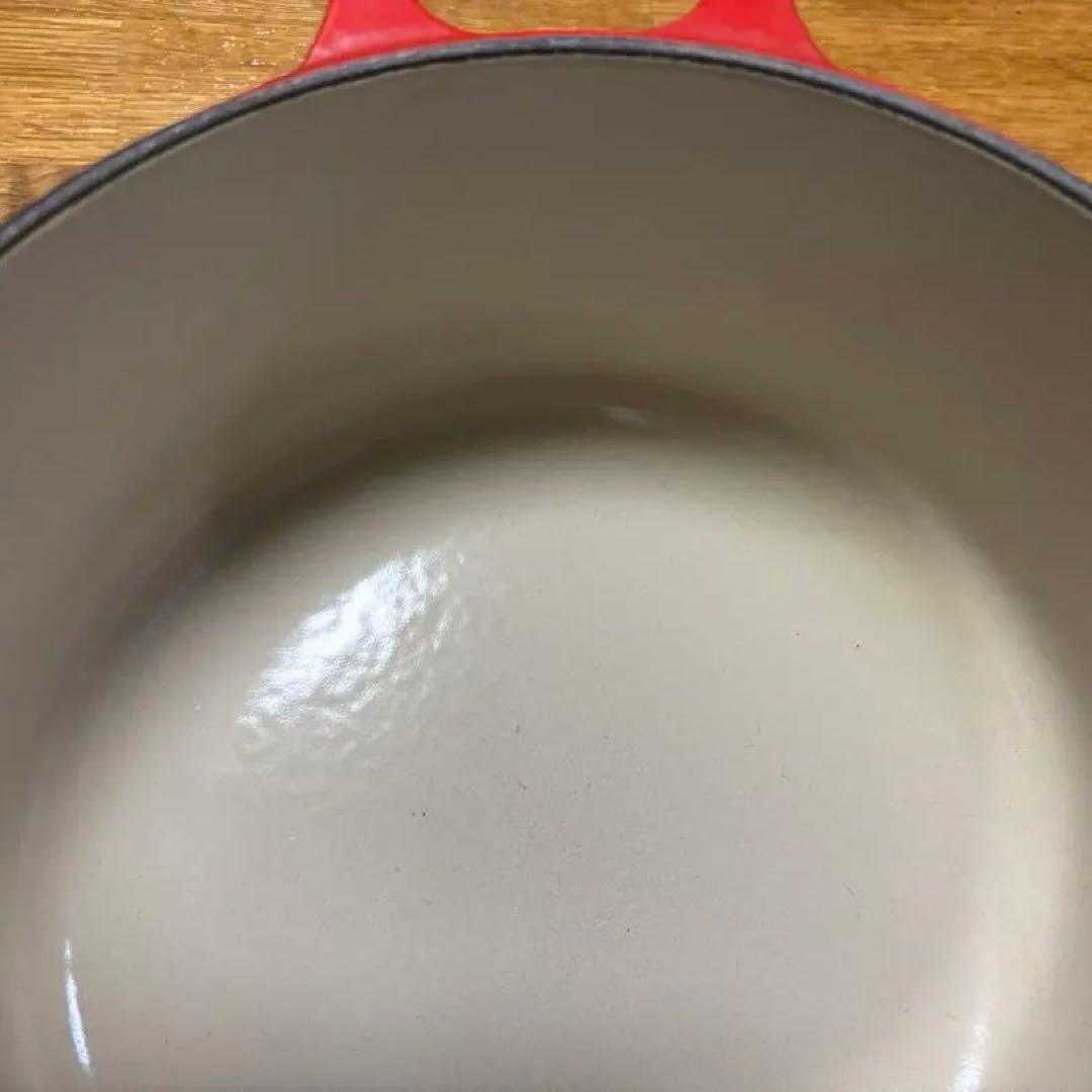 最終値下げ！ ル・クルーゼ　ココットロンド20cm チェリーレッド