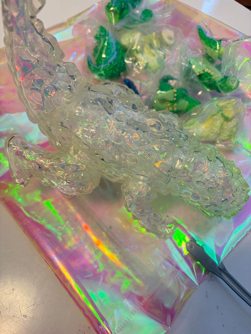 ToyFields ゴーヤ怪獣 クリアーオーロラ ソフビ