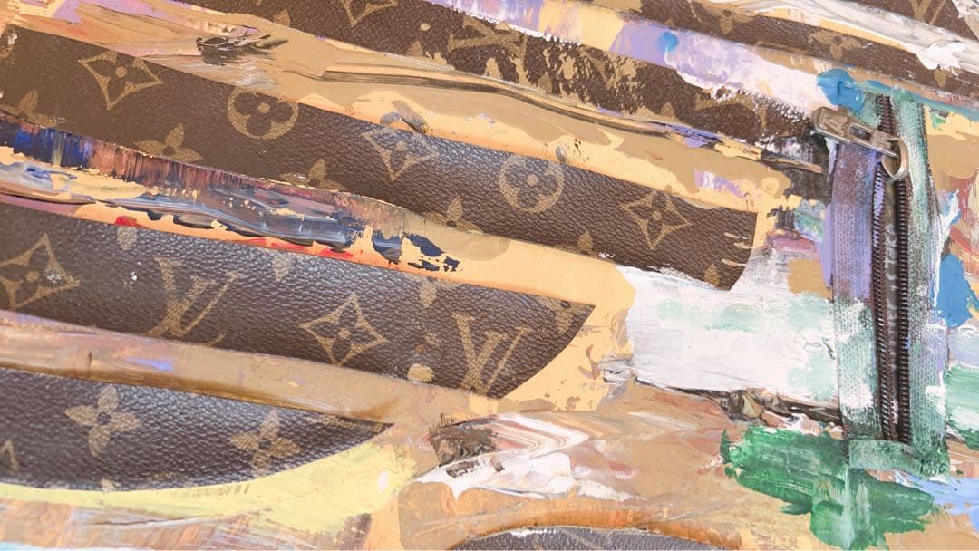 ヴィンテージ　ルイヴィトン　LV 絵画　世界に一つ　オーストラリア