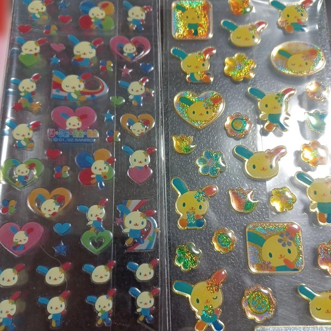 当時品　レトロ　ハローキティ　ウサハナ　シール　袋　サンリオ　希少