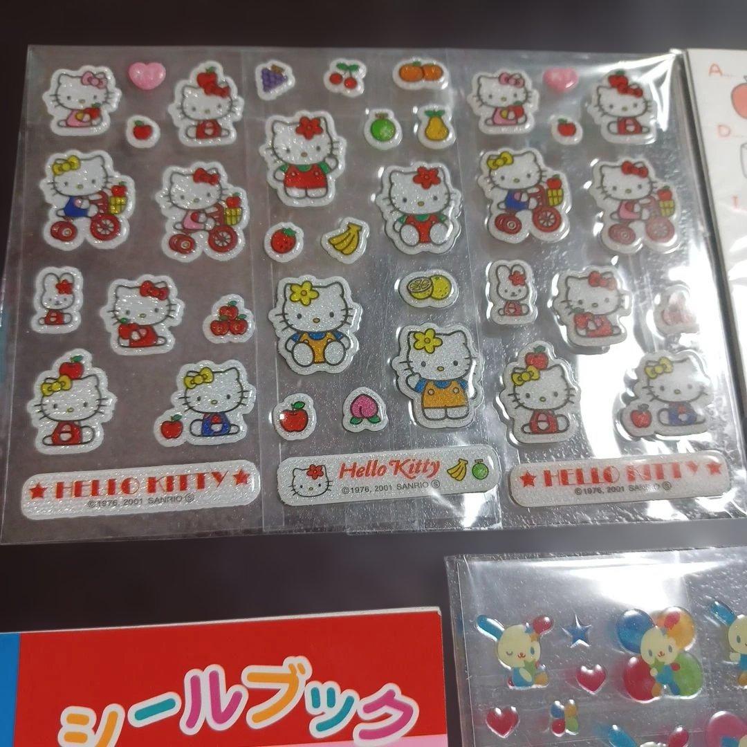 当時品　レトロ　ハローキティ　ウサハナ　シール　袋　サンリオ　希少