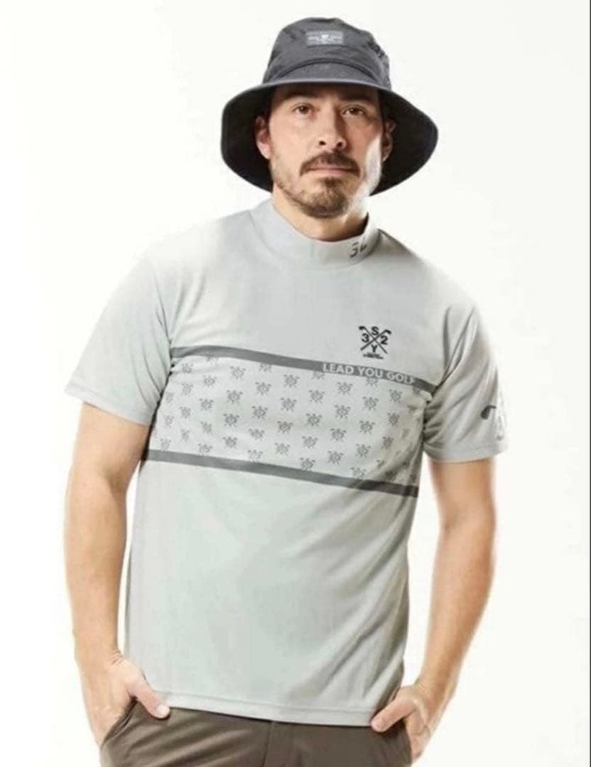 sy32 半袖モックネック　春夏　サイズXL メンズ　半袖　シャツ　ゴルフ