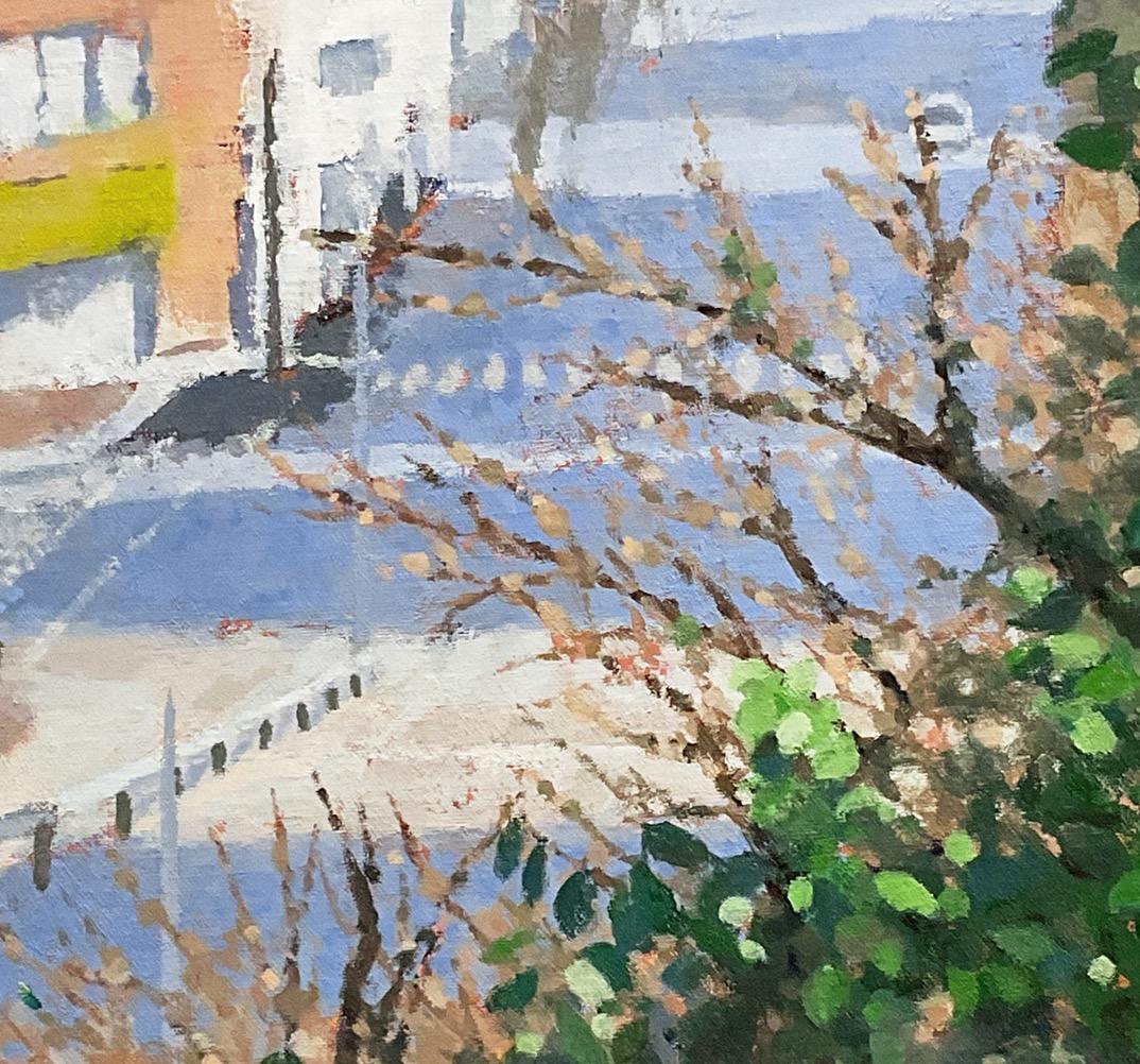 あすか様むけ606 油絵/風景/街景/東京/江戸川橋/P10号