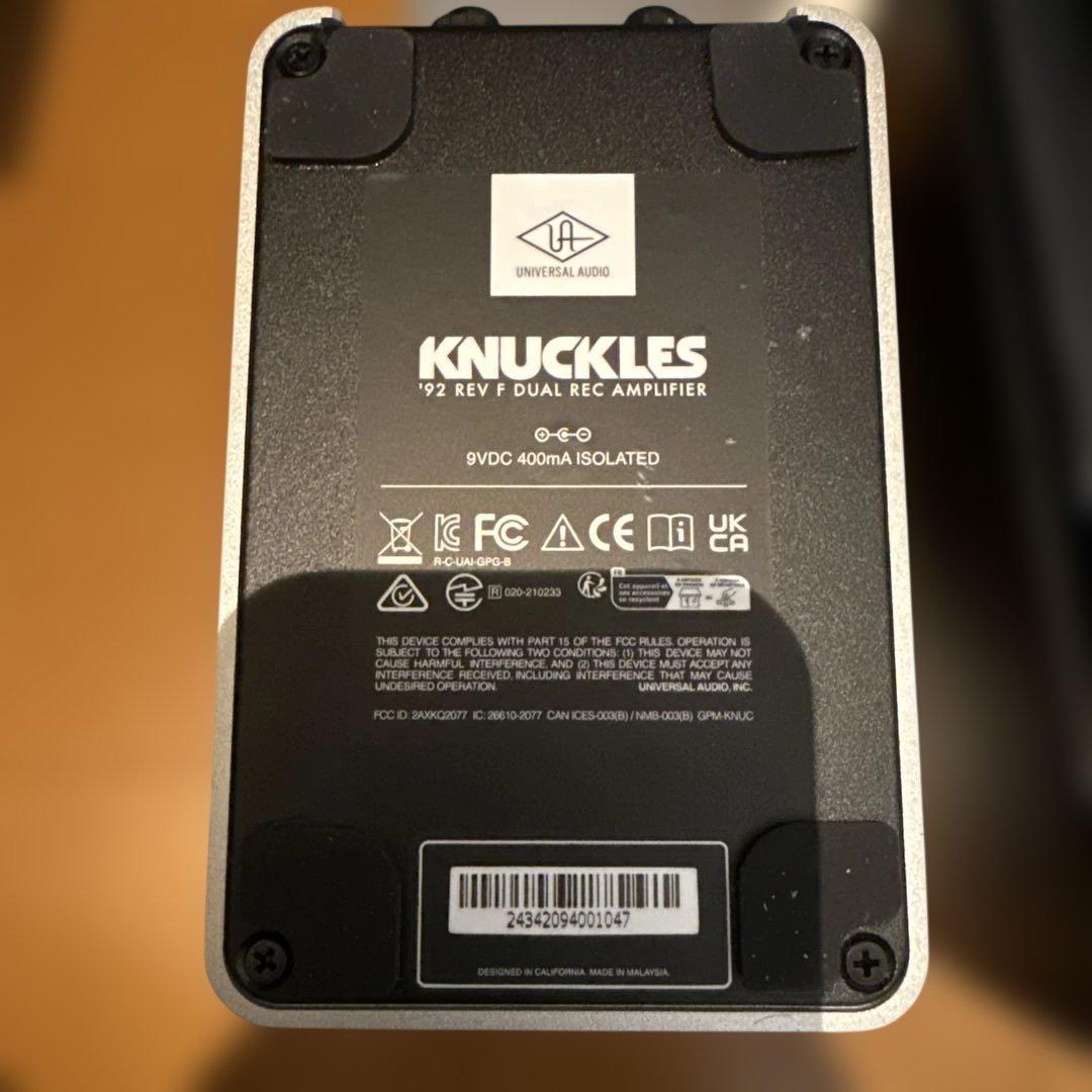 【美品】KNUCKLES 92 REV F DUAL REC AMPLIFIER