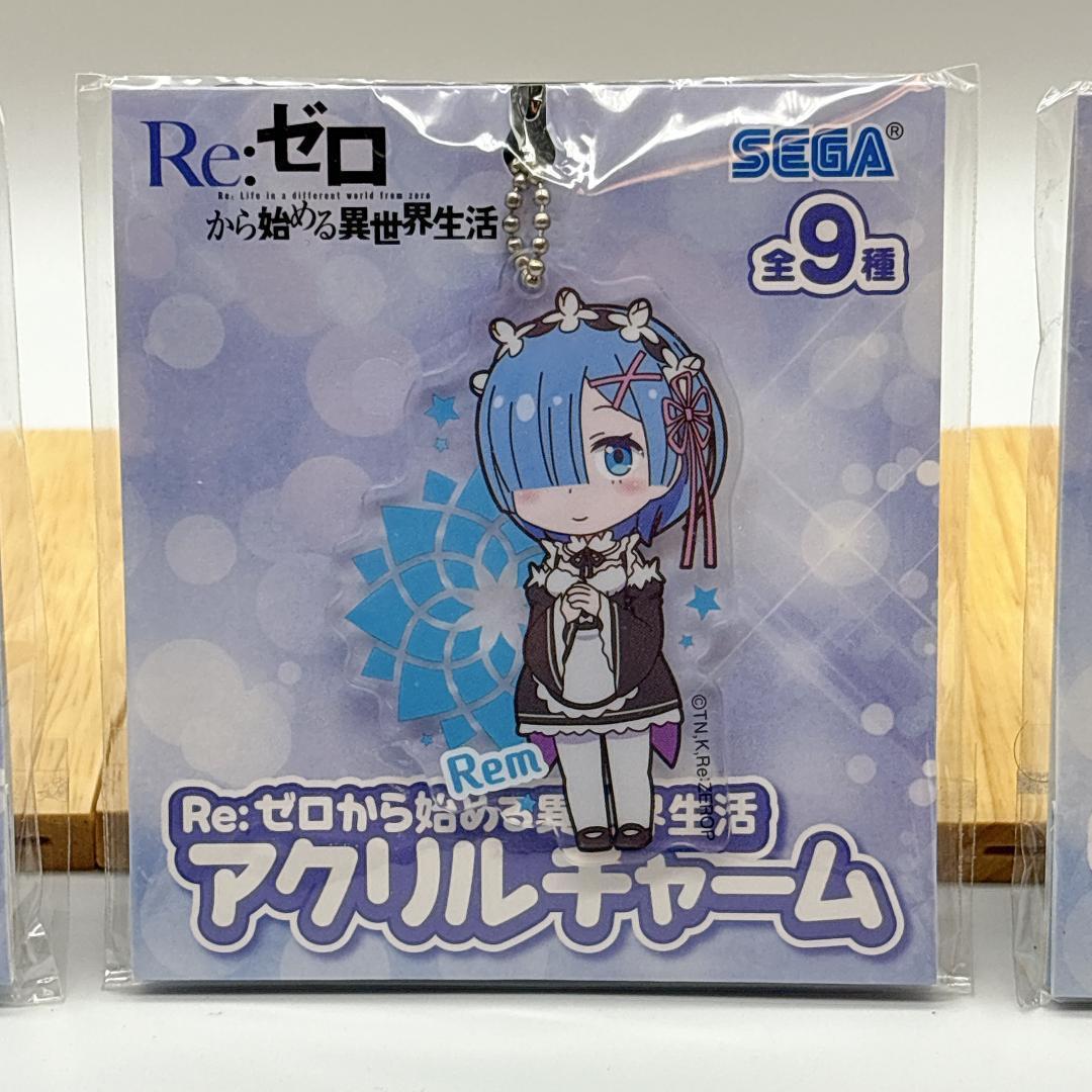 【レア】Re:ゼロから始める異世界生活 アクリルチャーム 全9種 コンプリート
