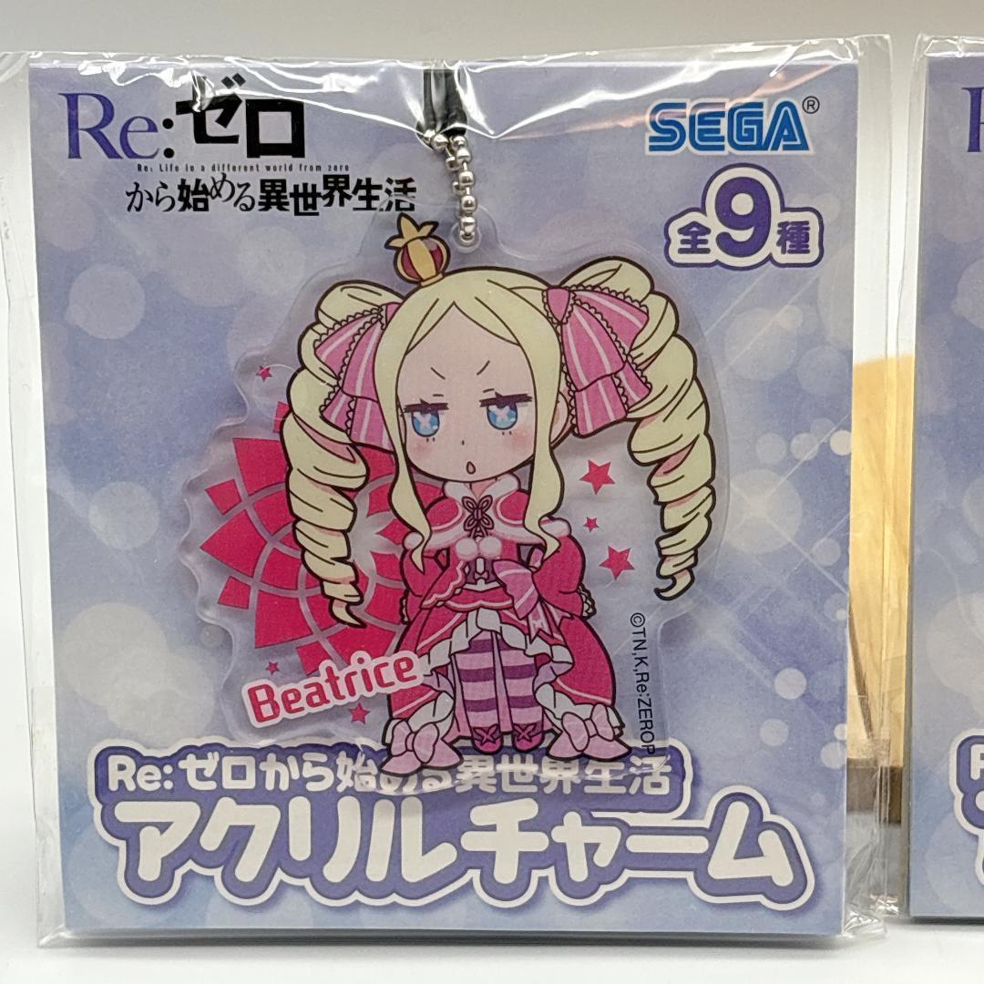 【レア】Re:ゼロから始める異世界生活 アクリルチャーム 全9種 コンプリート