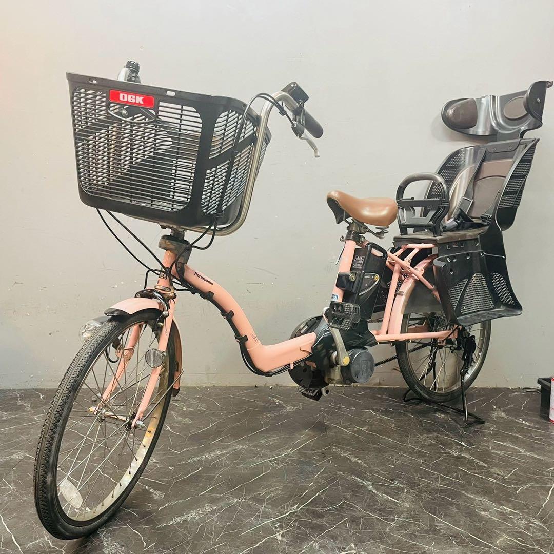 【750】子乗せ電動自転車 パナソニック Gyutto mini ピンク