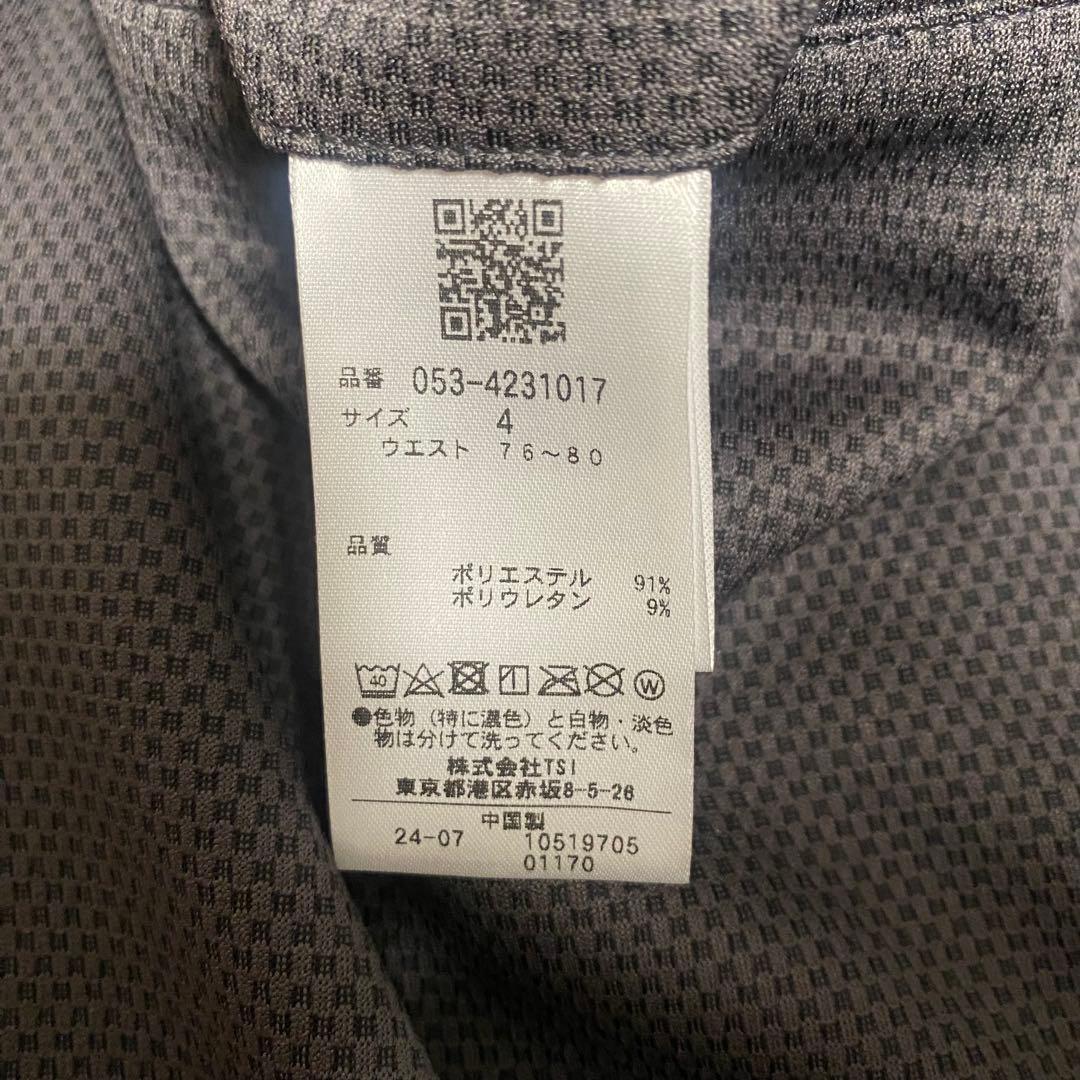 パーリーゲイツ　ゴルフパンツ メンズ グレー サイズ4
