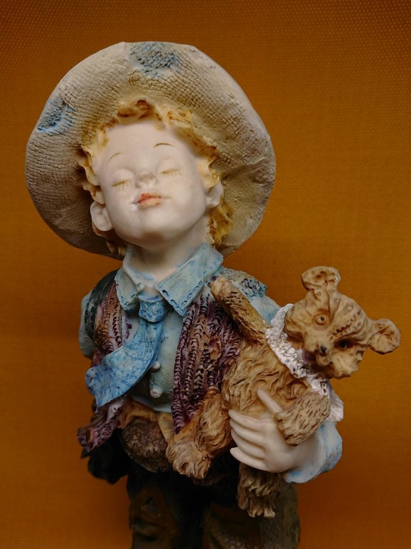 【美品】人形　彫像　イタリア　置物　インテリア　工芸品　美術品　A2755