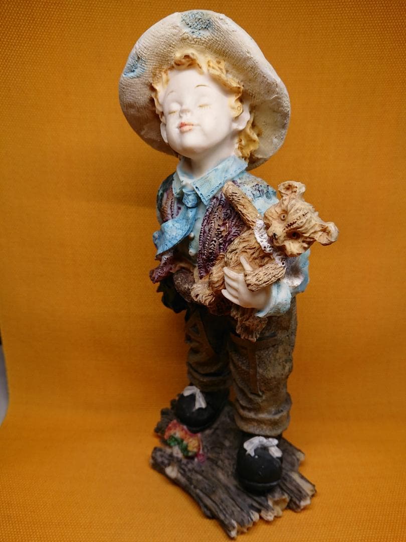 【美品】人形　彫像　イタリア　置物　インテリア　工芸品　美術品　A2755