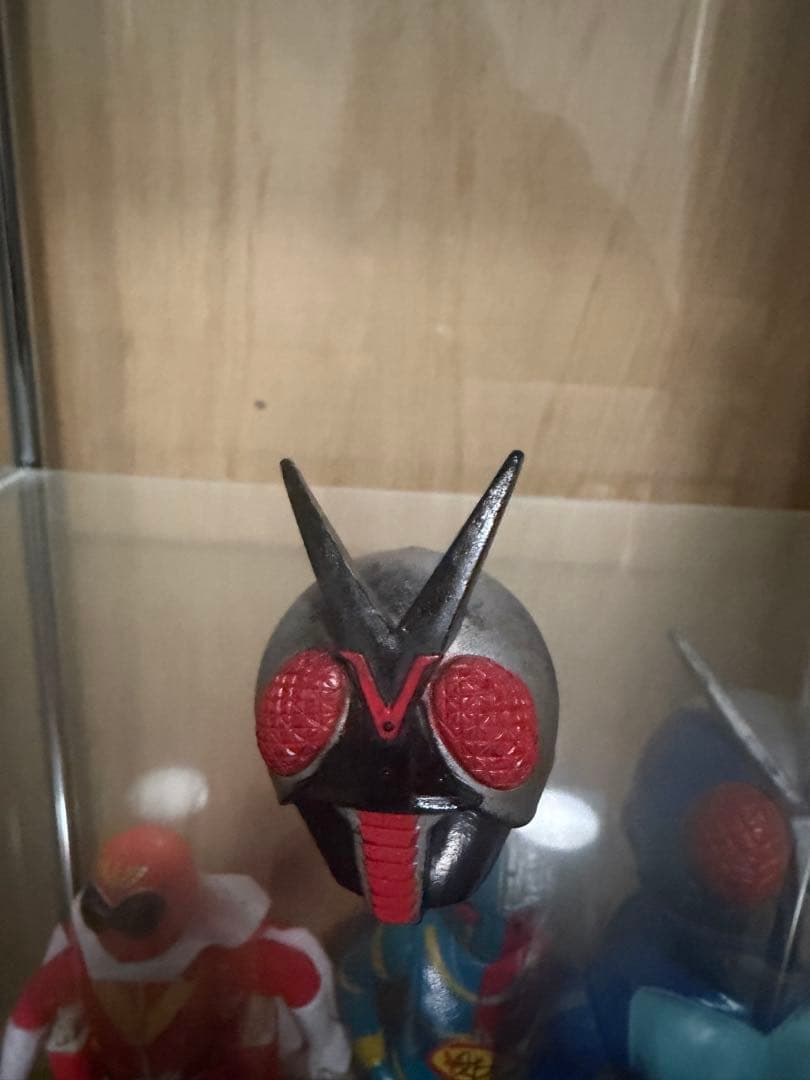 仮面ライダー　X 面トレ　ソフビ　当時物
