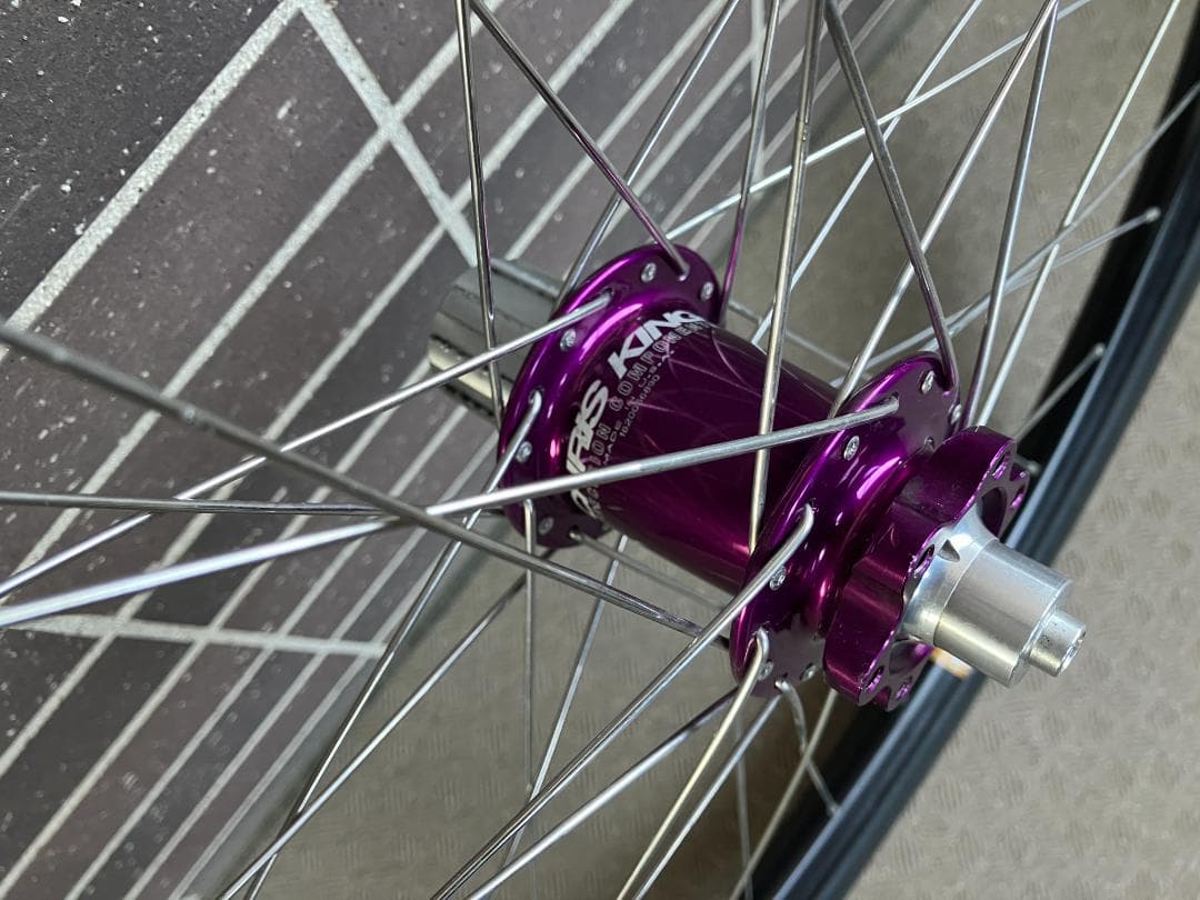 パーツ CHRIS KING ISO HUB PURPLE x WTB KOM 27.5