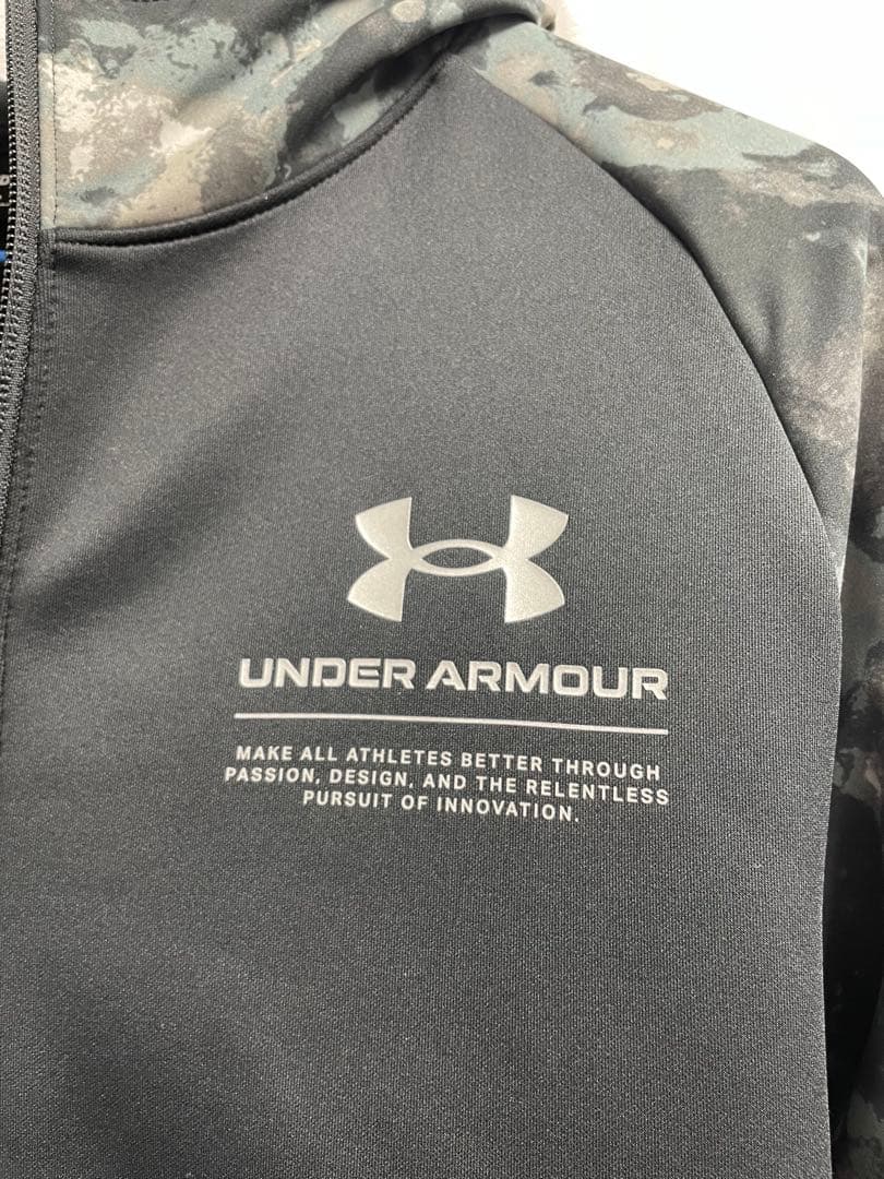 UNDER ARMOUR フルジップジャケット グレー/迷彩　セットアップ