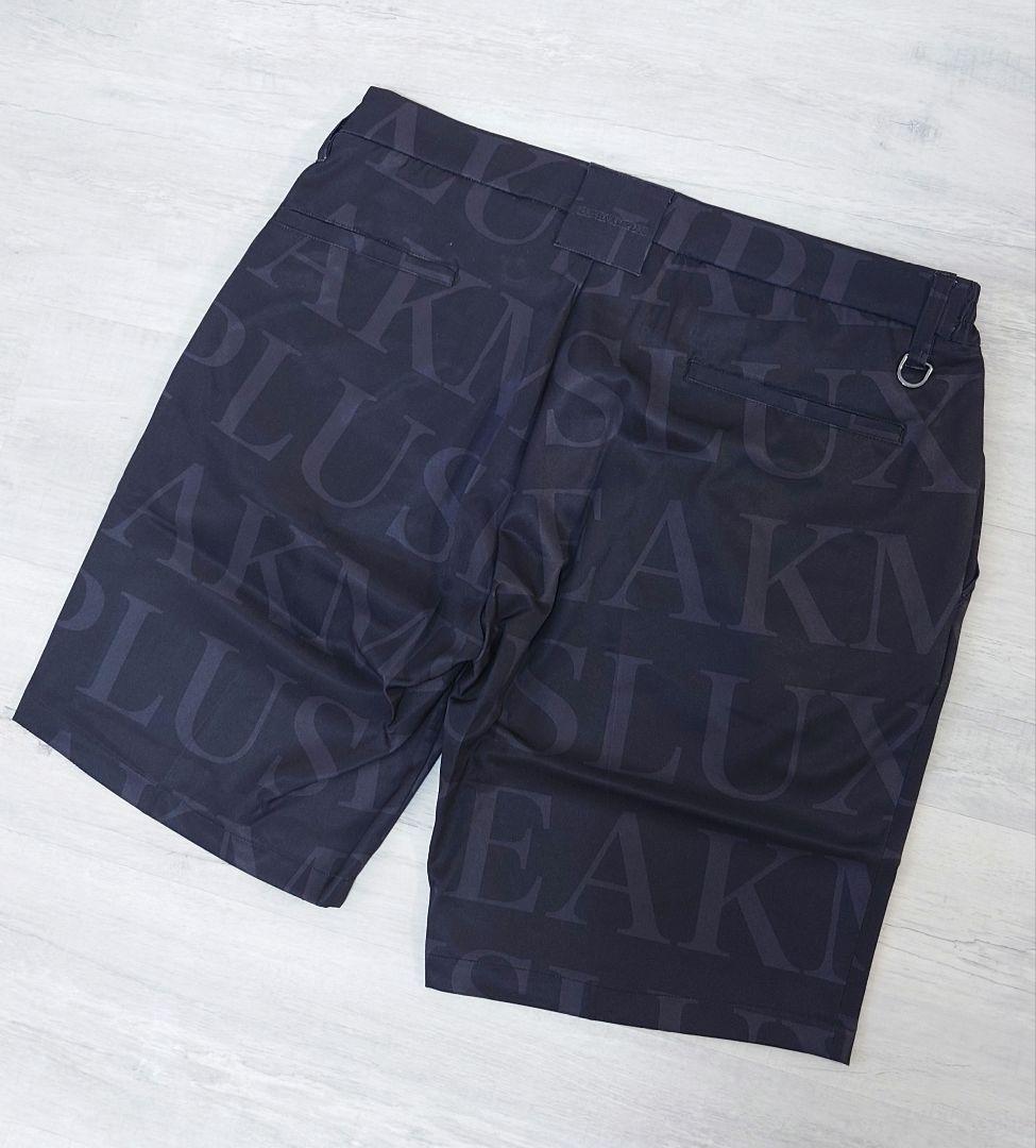新品Lサイズ 総柄ゴルフパンツ リュクスエイケイエムプラス