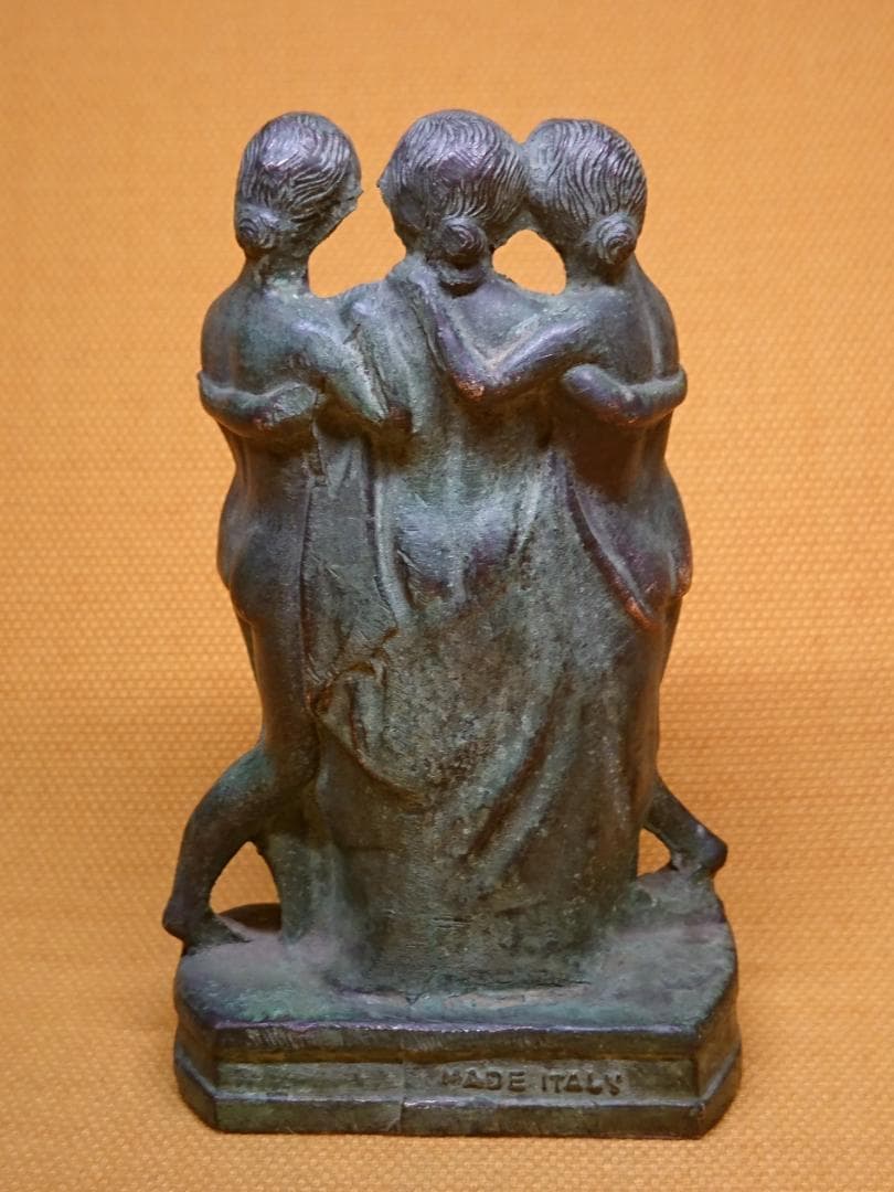 人形　女神　ブロンズ像　イタリア　置物　インテリア　工芸品　美術品　A1294