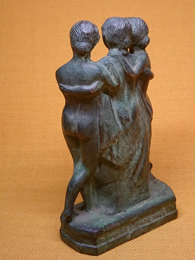 人形　女神　ブロンズ像　イタリア　置物　インテリア　工芸品　美術品　A1294