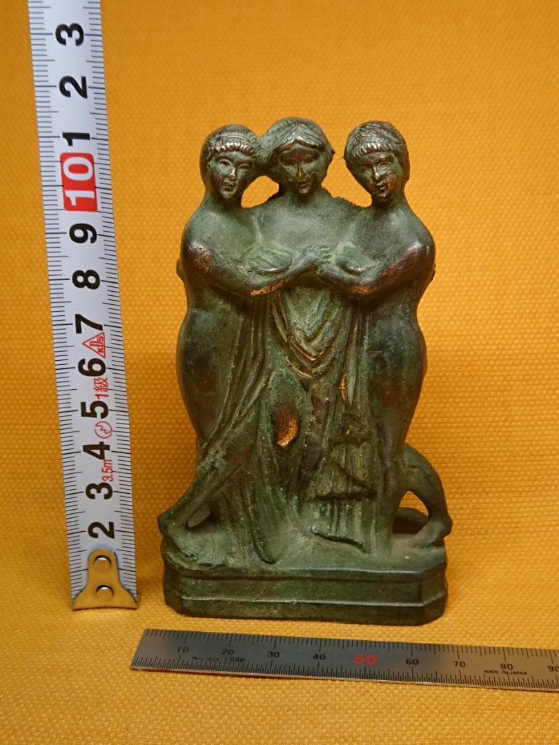 人形　女神　ブロンズ像　イタリア　置物　インテリア　工芸品　美術品　A1294