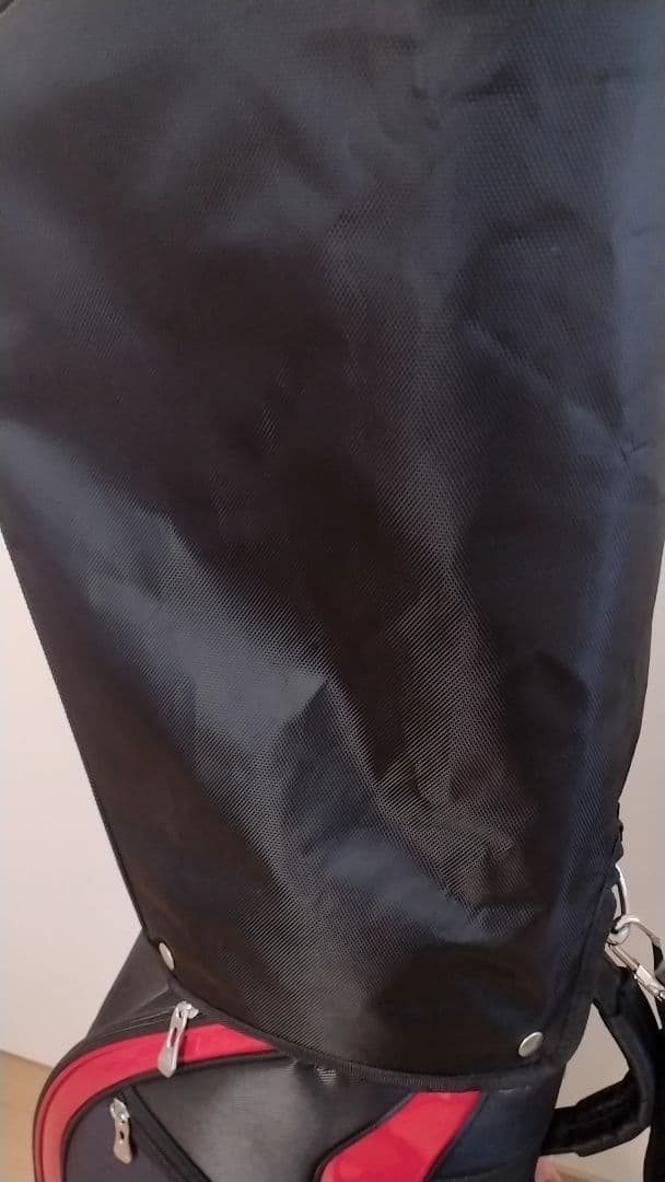 【美品】adidas キャディバッグ ブラック/レッド