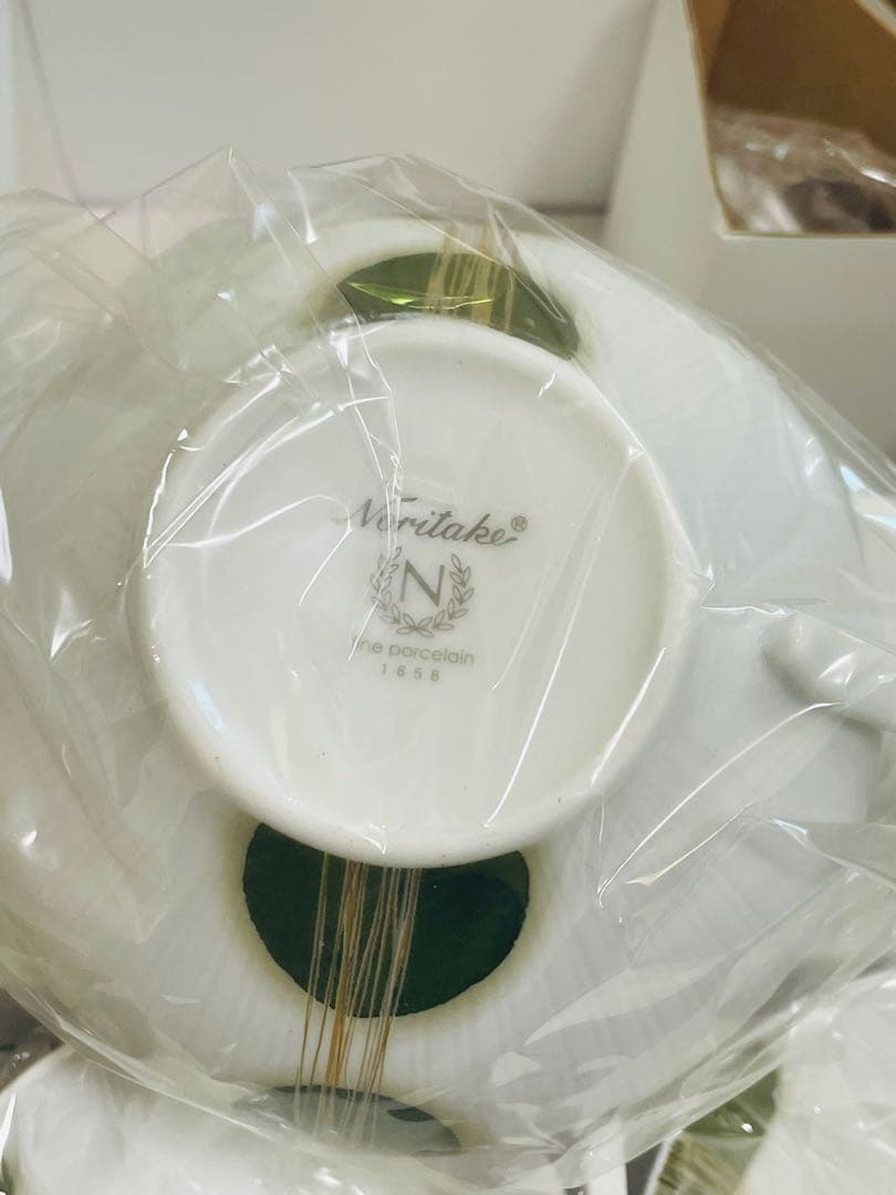 Noritake ノリタケ　常葉草　煎茶器　急須　湯呑み　ティーポット　未使用品