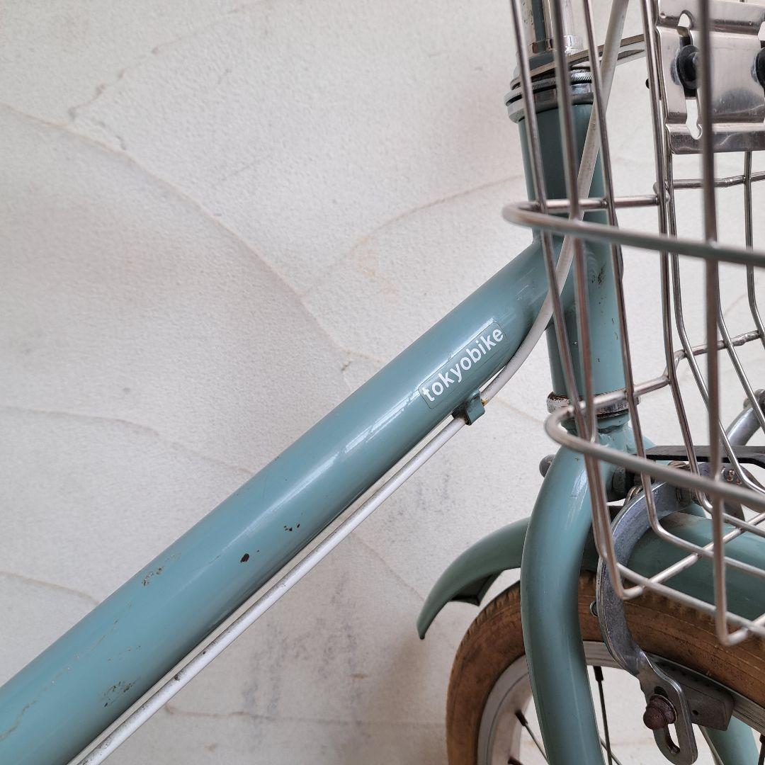 little tokyobike ブルージェイド 前カゴ&補助輪付き