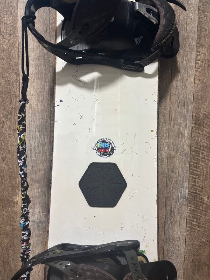 スノーボード板 RIDE 、BURTONビンディング付き