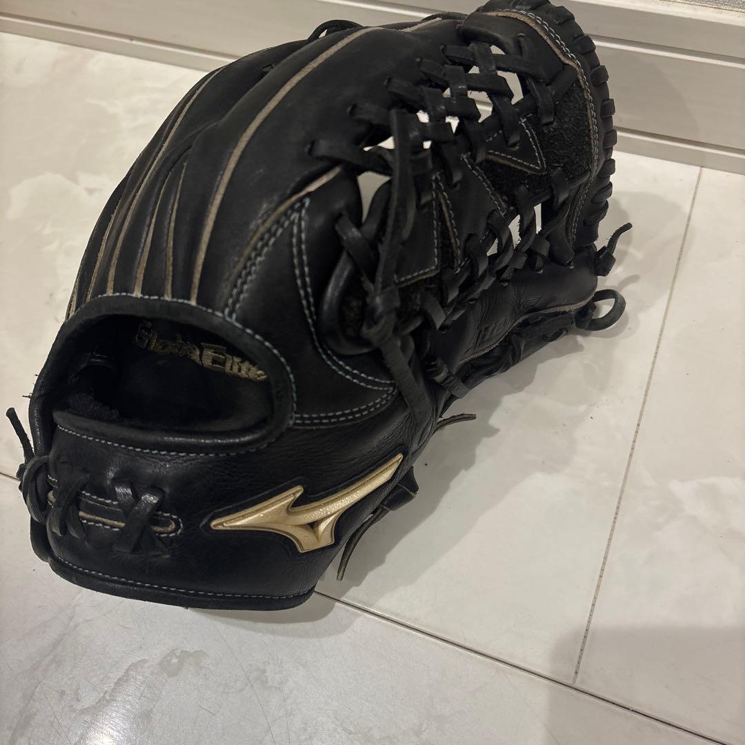 Mizuno Glove Elite ブラック 軟式外野手