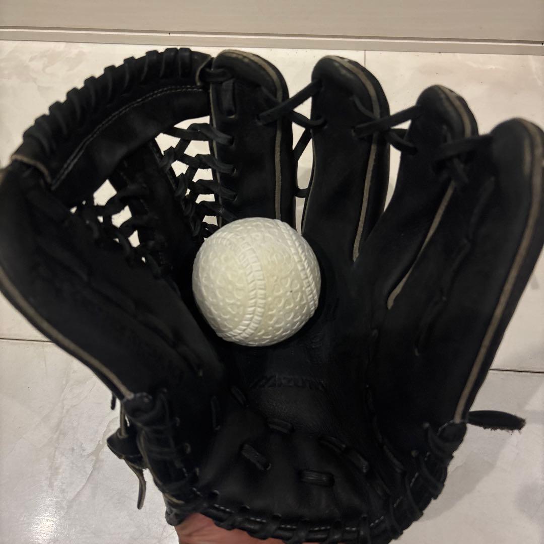 Mizuno Glove Elite ブラック 軟式外野手
