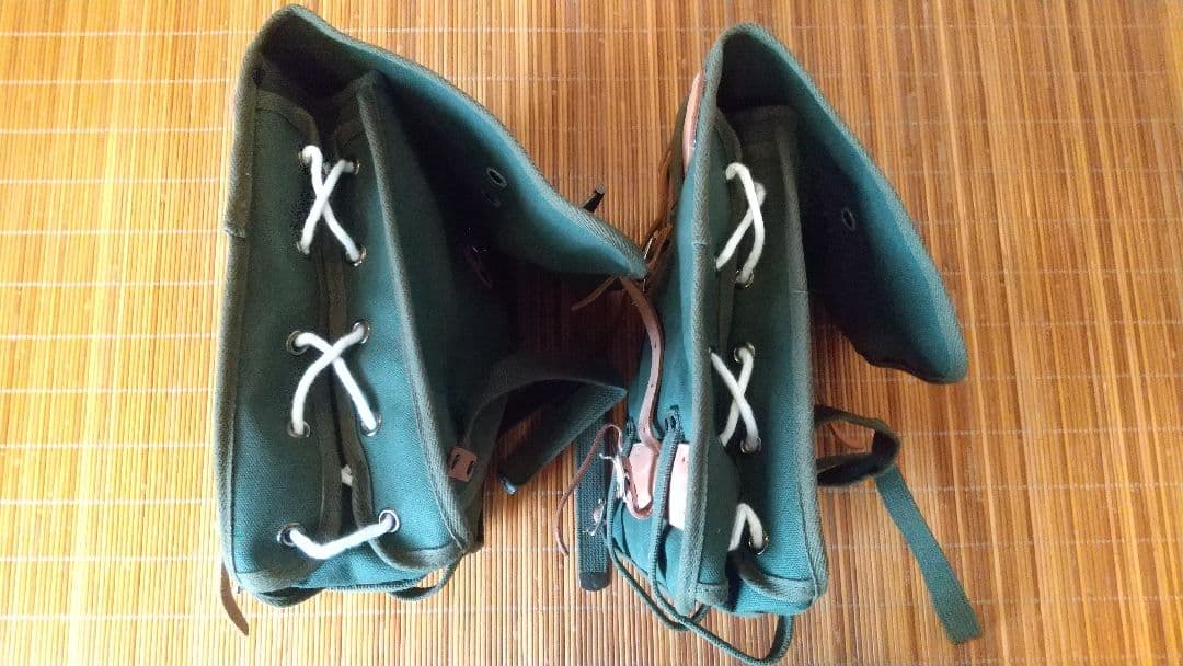オーストリッチ　DLX　サイドバッグ×２個　グリーン　ランドナー