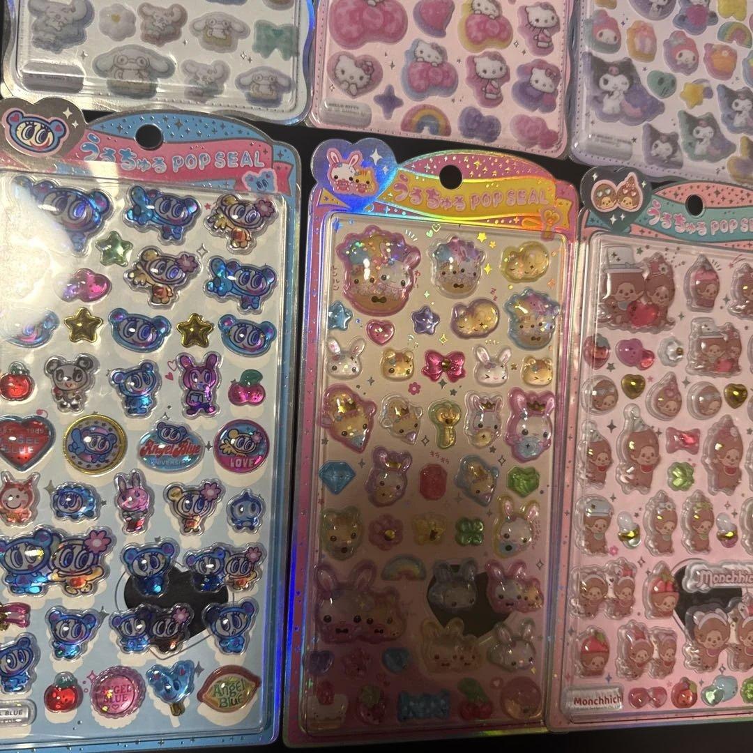 うるちゅるポップシール サンリオ　コットンパフィシール