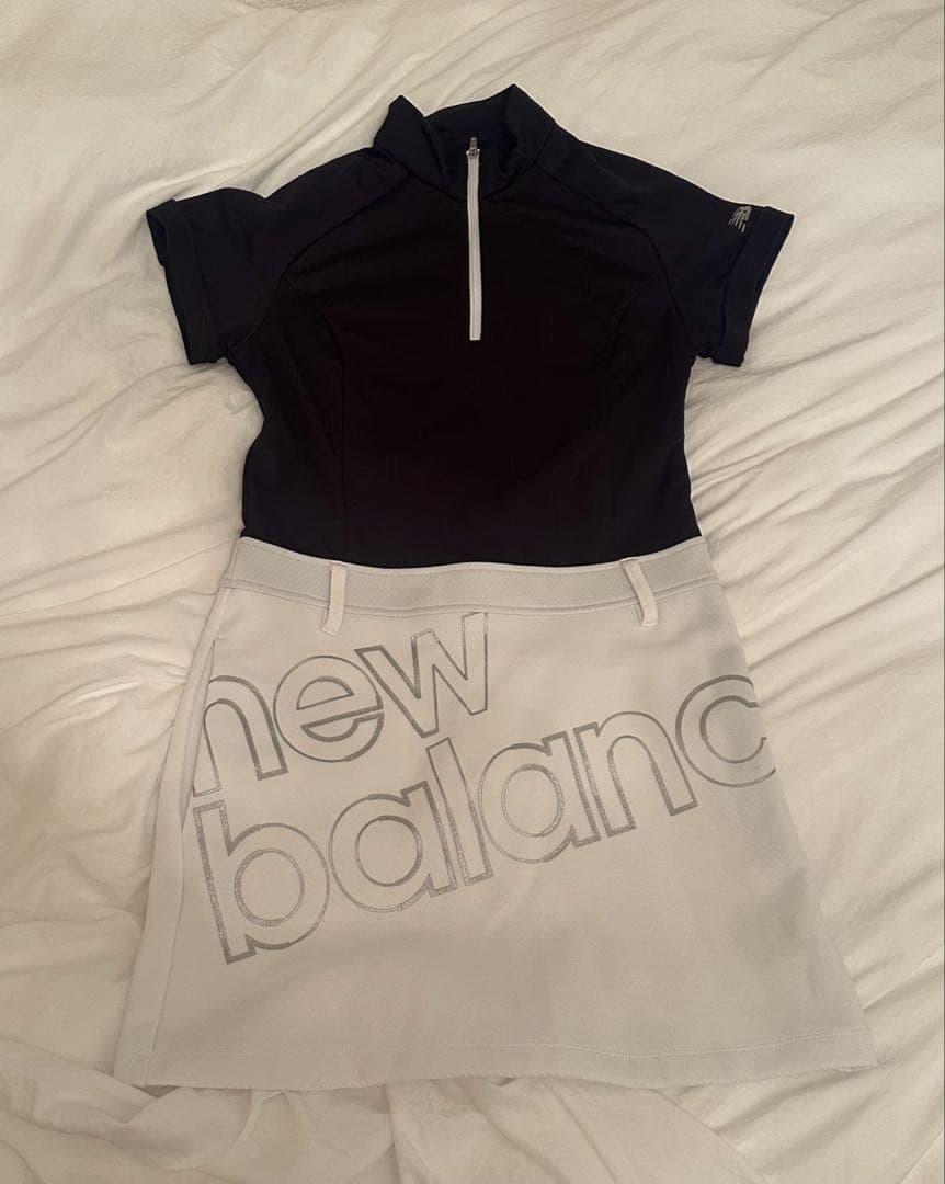 New Balance ゴルフウェアセット M 黒/白