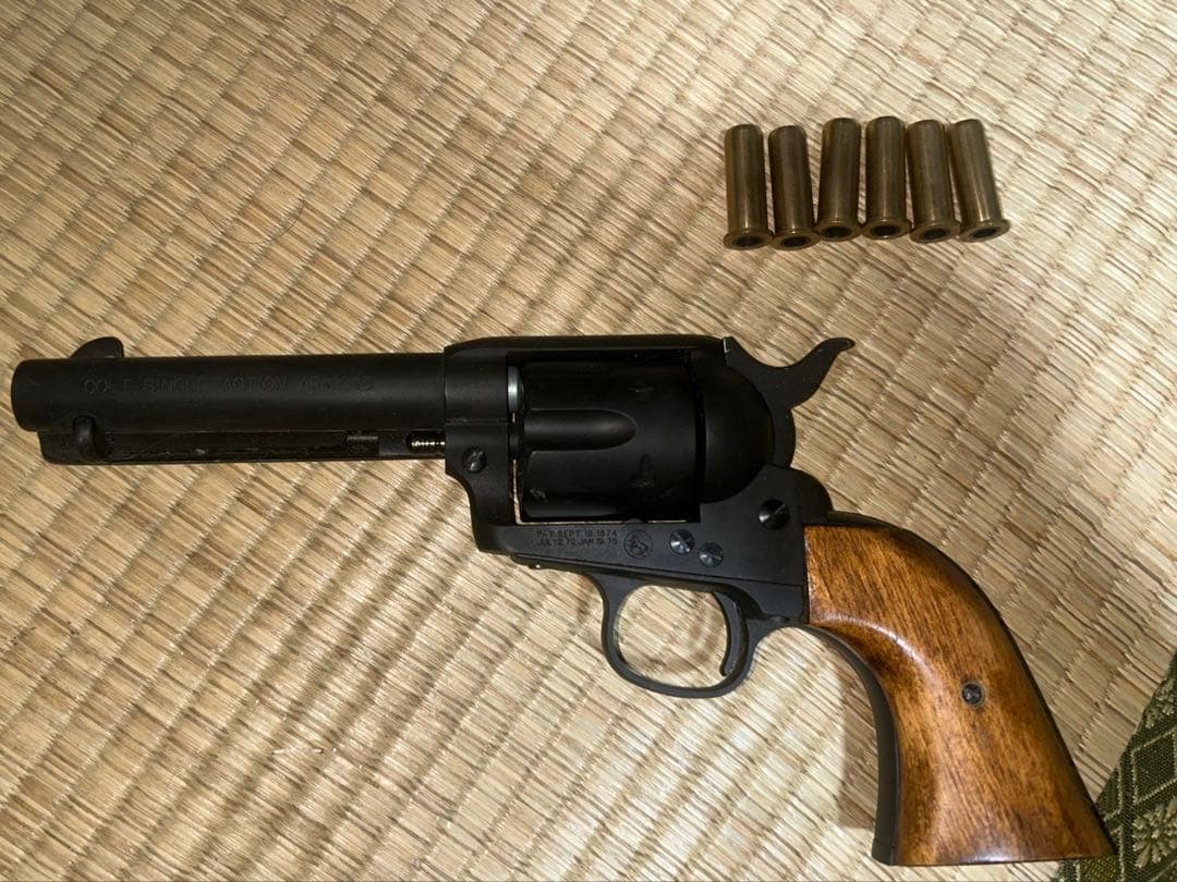 マルシン　saa ガスガン　カート付き　ウッドグリップ　ガス漏れあり