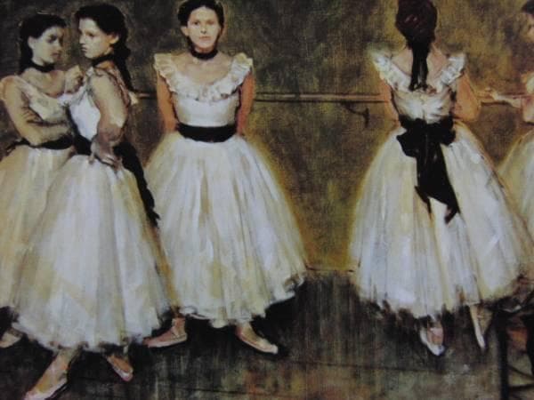 小磯良平、踊子群像、希少画集画、状態良好、新品高級額装付