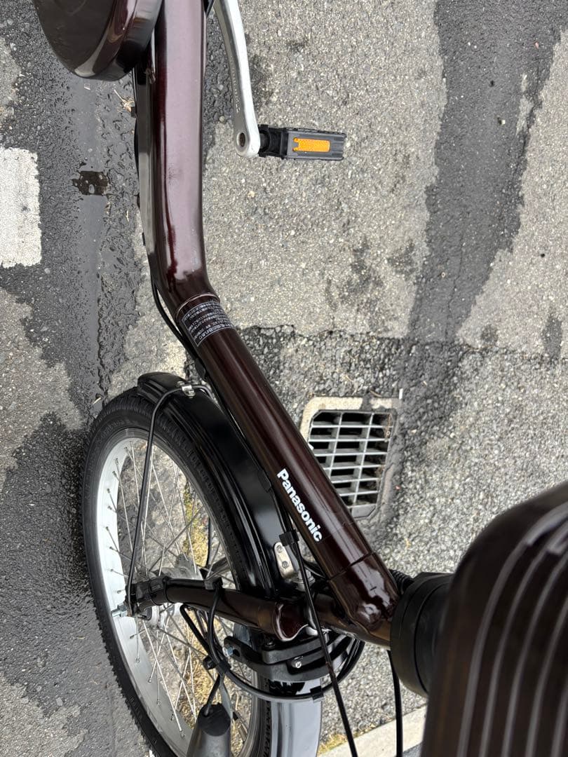 中古20㌅Panasonic電動アシスト自転車　8.9Ah4点灯　082