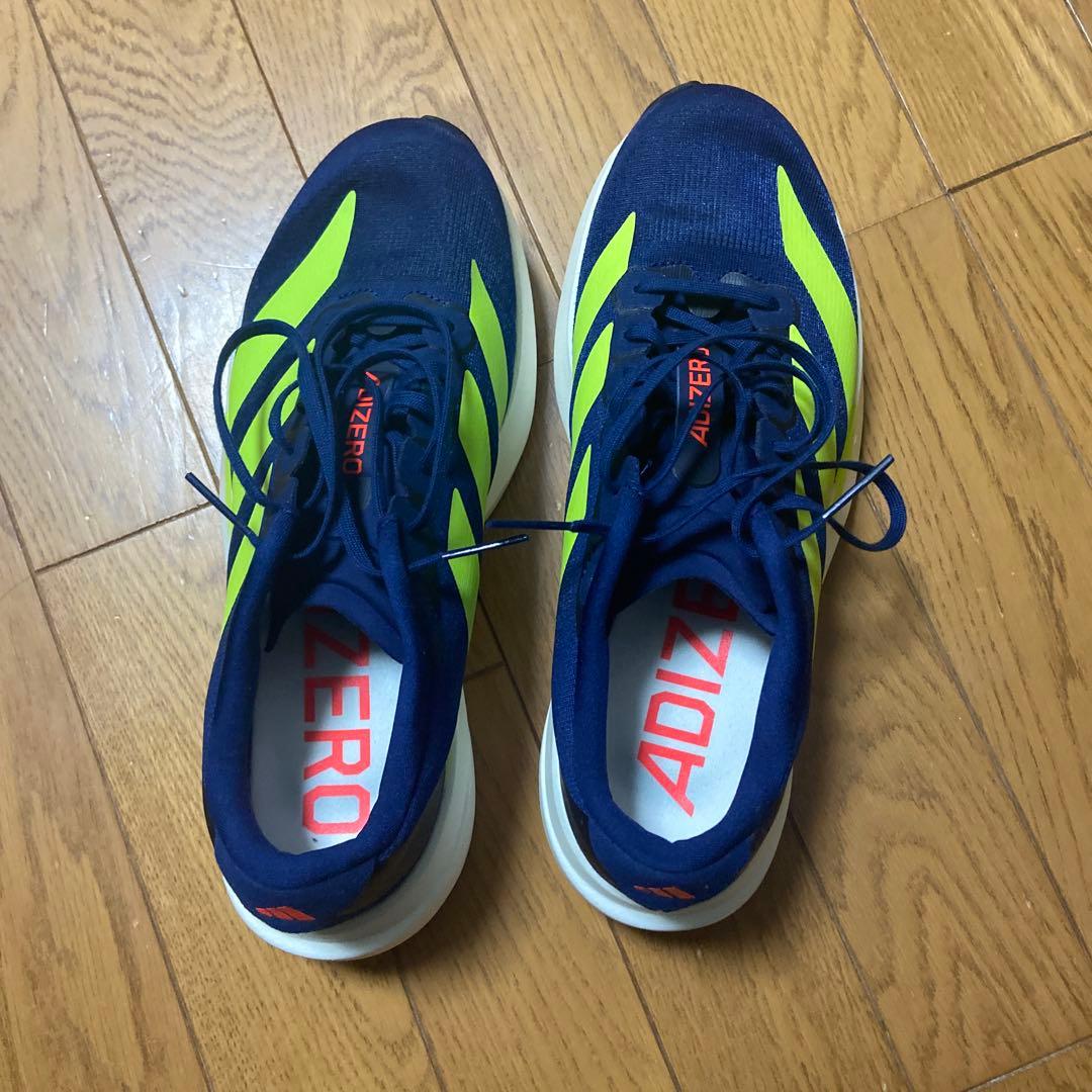 ADIZERO EVO SL ネイビー/イエロー メンズ25.5